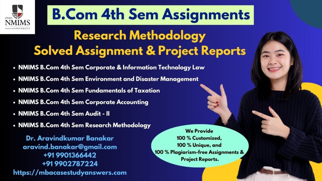 How to get a ready-made NMIMS B.Com Research Methodology Assignment