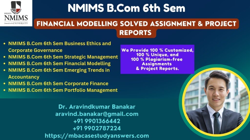 How to get a ready-made NMIMS B.Com Financial Modelling Assignment