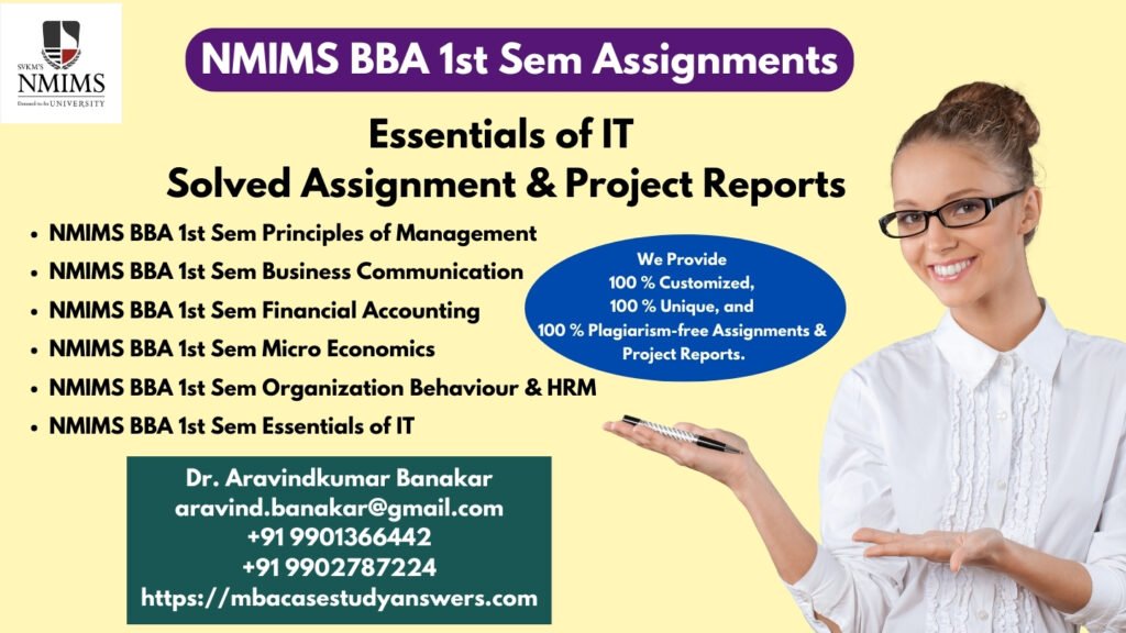 How to get a ready-made NMIMS BBA Essentials of IT Assignment