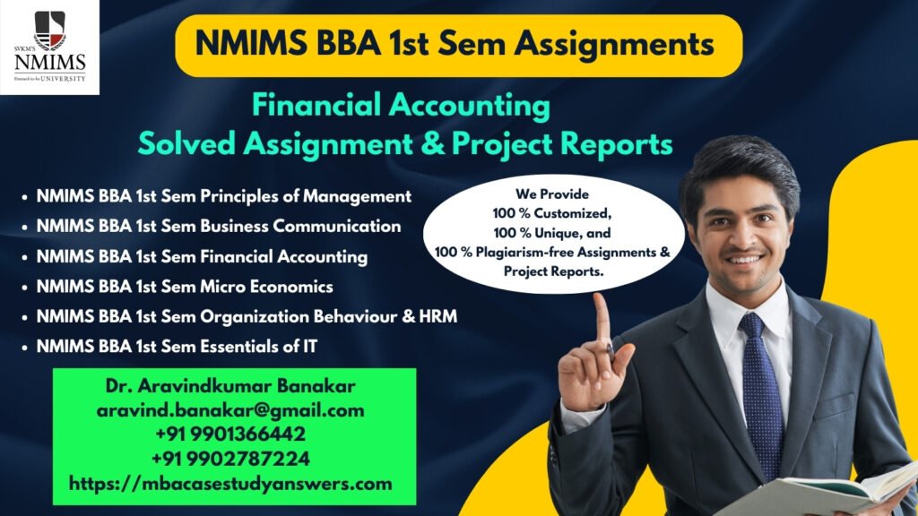 How to get a ready-made NMIMS BBA Financial Accounting Assignment