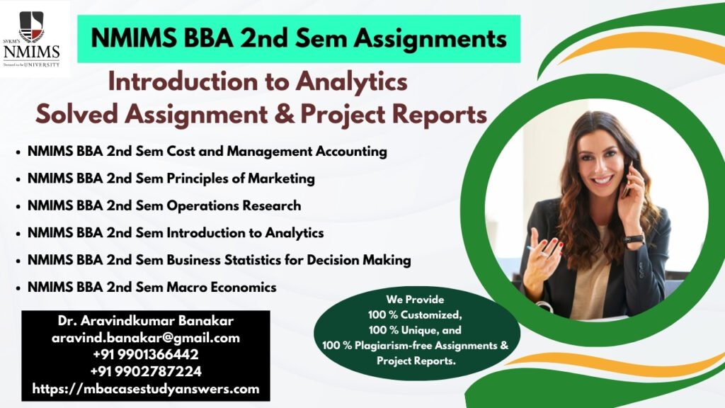 How to get a ready-made NMIMS BBA Analytics in Business domains Assignment