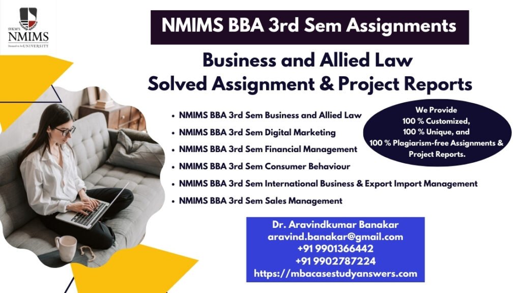 How to get a ready-made NMIMS BBA Business and Allied Law Assignment