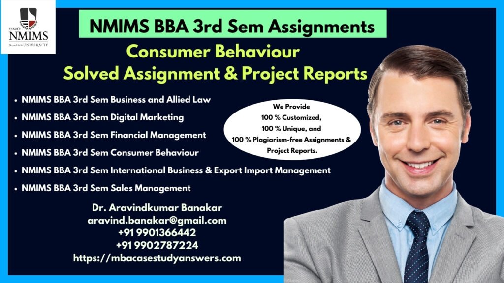 How to get a ready-made NMIMS BBA Consumer Behaviour Assignment