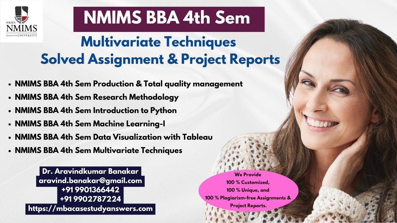 How to get a ready-made NMIMS BBA Multivariate Techniques Assignment