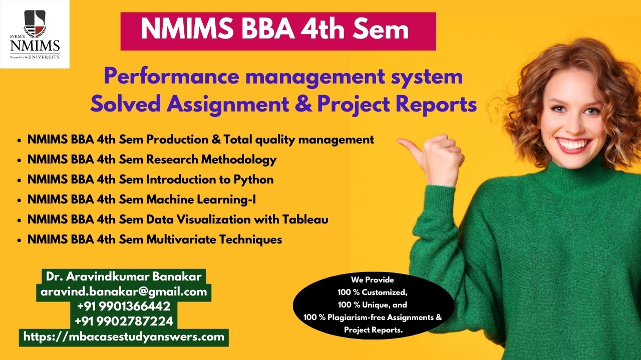 How to get a ready-made NMIMS BBA Performance management system Assignment