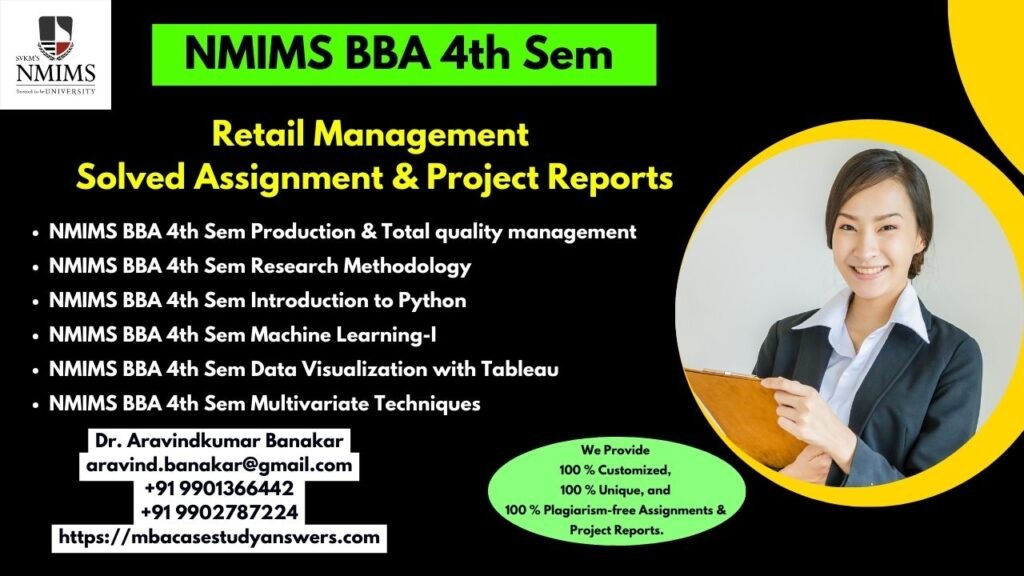 How to get a ready-made NMIMS BBA Retail Management Assignment