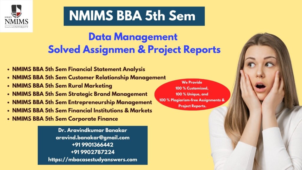 How to get a ready-made NMIMS BBA Data Management Assignment