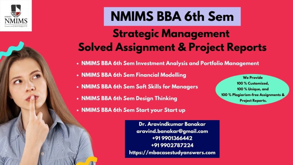 How to get a ready-made NMIMS BBA Strategic Management Assignment