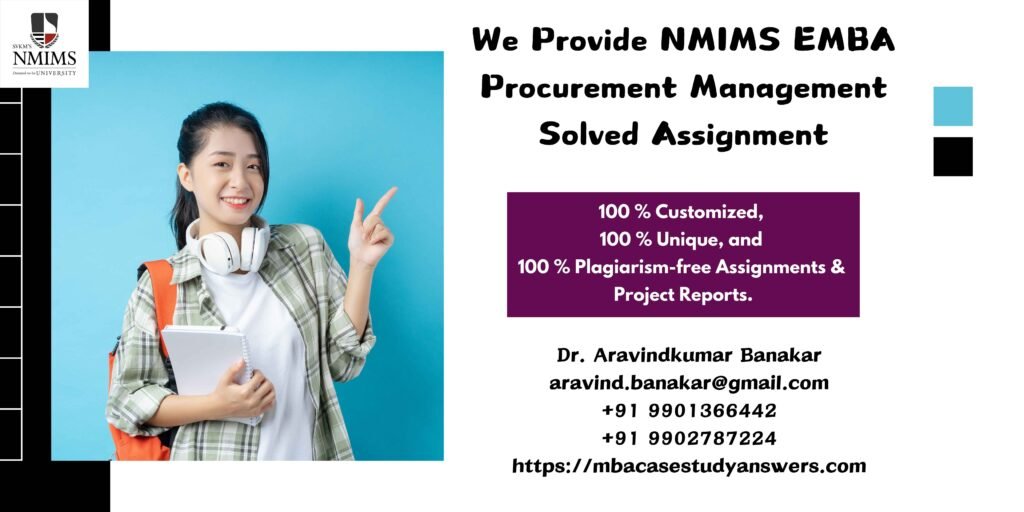 How to get a ready-made NMIMS EMBA Procurement Management Solved Assignment