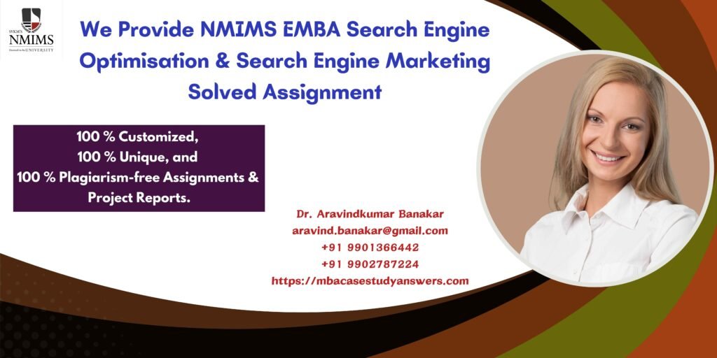 How to get a ready-made NMIMS EMBA Search Engine Optimisation & Search Engine Marketing Solved Assignment